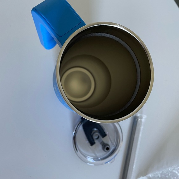 NWT! Blue Coors Seltzer Stainless Steel Tumbler with Straw - Picture 7 of 9